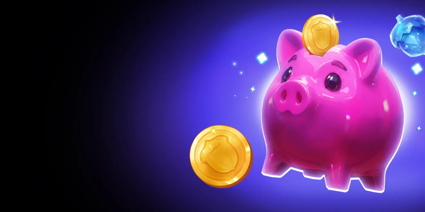 Piggy Bank Hold and Win slot by BGaming — pink piggy bank with gold coins